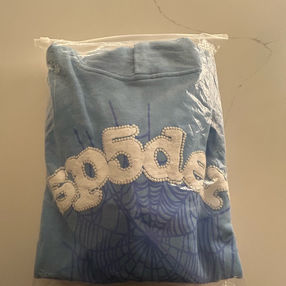 Light blue spider hoodie